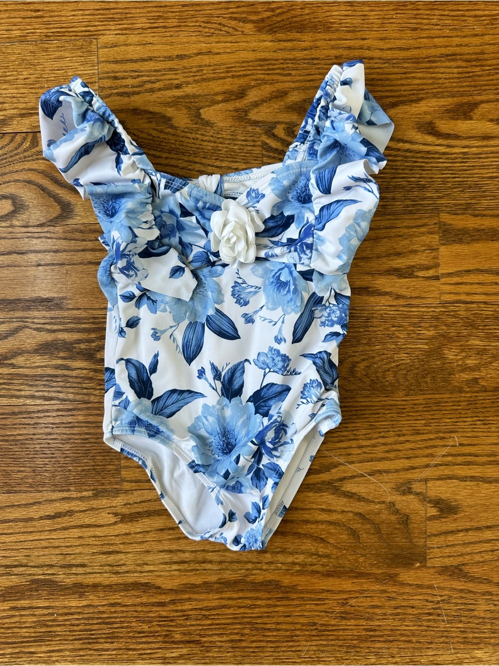 Janie and Jack Blue and White Floral Dress